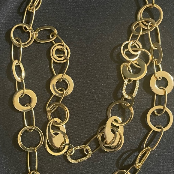 Gold Circles Necklace - Picture 6 of 9